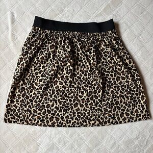SC Collection animal print skirt Size XL Elastic Waist Above Knee Made in Canada